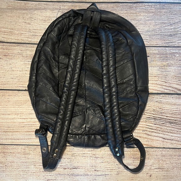 Black Leather Backpack main image 6